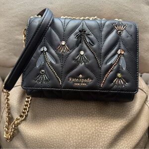 Kate Spade Black Embellished Crossbody Bag